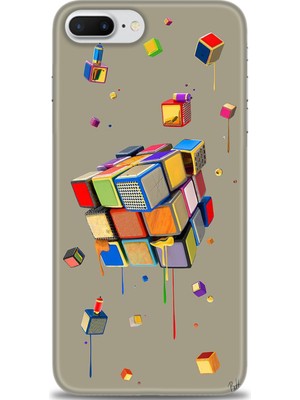 gmotp iPhone 7 Plus Kılıf Hd Baskılı - Zeka Küpü