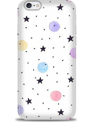 gmotp iPhone 6 Plus Kılıf Hd Baskılı - Yıldız ve Daireler