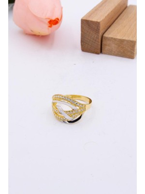 Latif Kuyumcu 14 Ayar Altın Yüzük Taşlı Kadın Yüzük LKYZK1411