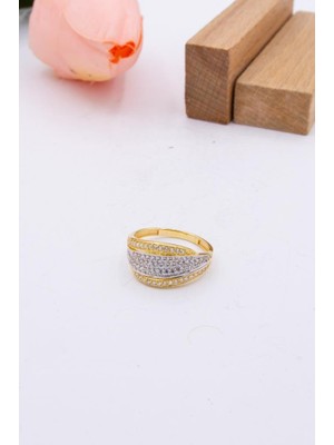 Latif Kuyumcu 14 Ayar Altın Yüzük Taşlı Kadın Yüzük LKYZK1415