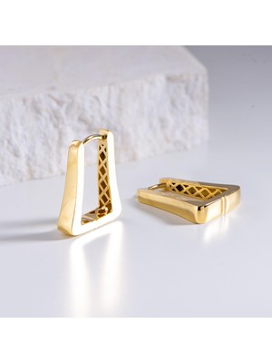 goldkupe 14 Ayar Italyan Modern Altın Küpe