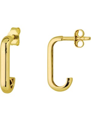 goldkupe 14 Ayar Italyan Klasik Altın Küpe