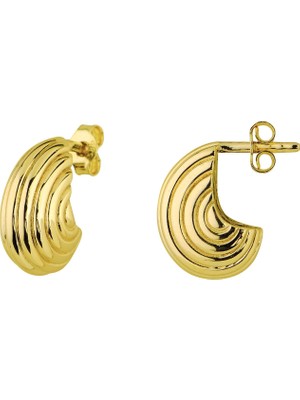 goldkupe 14 Ayar İtalyan Midye Altın Küpe 4,65 gr