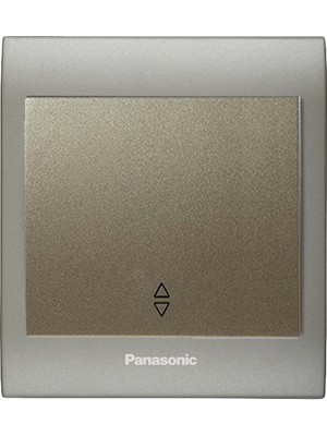 Panasonic Viko Panasonic Thea Blu Vavian Anahtar, Çerçeve Inox Matt+Dore, Kapak Dore