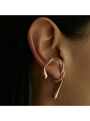 Green Orange Twist Earcuff