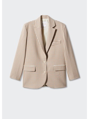 Mango Gingham Blazer