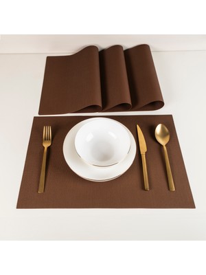Maxstyle Harmony Bronze 4 Parça Amerikan Servis Seti 30X45 cm