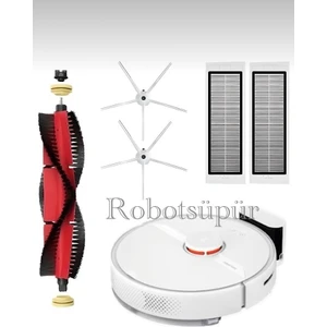 S5-S5 Max Beyaz Robot Süpürge Uyumlu 5 Li Set
