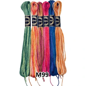 Muline Ebr-Sim Etamin Koton Nakış Ipi Ipliği 6 Adetli Set