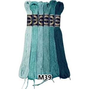 Muline Etamin Koton Nakış Ipi Ipliği 6 Adetli Set