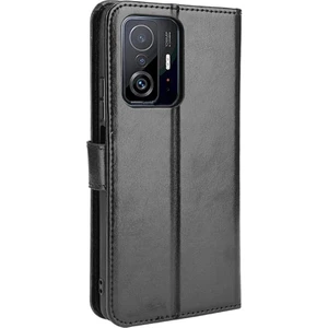 M.TK Moveteck Xiaomi Mi 11T - Mi 11T Pro Kılıf Tam Kaplar Deri Dokulu