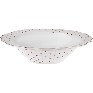 New Romantic Puantiyeli Bol Kase 25 cm Kırmızı