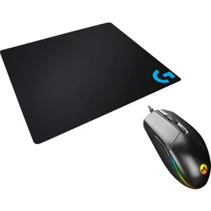 SM-X97 R-Star USB 5 Tuşlu Rgb Işıklı 6400DPI Gaming Logitech Kare Mouse Pad Oyuncu Mouse Set
