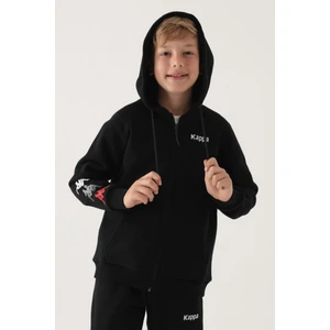 Kids Kappa Erkek Çocuk Sweatshirt Siyah Çocuk Sweatshirt