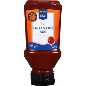 Metro Chef Tatlı Ekşi Sos 265G Sos Yemek Şef Mutfak Konserve Kışlık Turşu