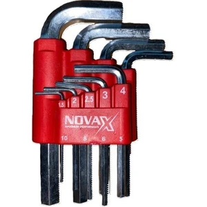 Hex Alyan Anahtar Kısa 9lu Set