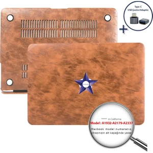 Macbook Air M1 Kılıf 13 inç A1932 A2179 A2337 ile Uyumlu Leat