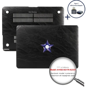 Macbook Air M1 Kılıf 13 inç A1932 A2179 A2337 ile Uyumlu Leat