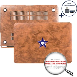 Macbook Pro Kılıf 13inç M1-M2 A1706-08 A1989 A2159 A2251 A2289 A2338 ile Uyumlu Leat01