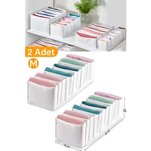 2 Adet - Medium 11 Gözlü Çekmece Içi Düzenleyici Organizer 16 x 40 x 12