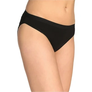 Siyah Bayan Elastan Düz Bikini Külot 6 Adet