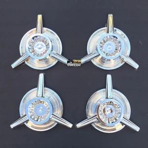 Krom Universal Üç Kollu Büyük Boy Jant Fırfırı 4'lü Takım