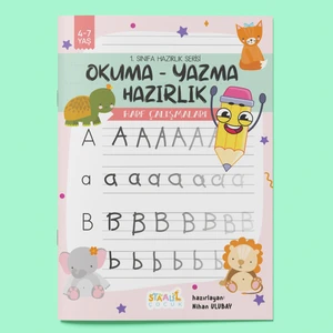 1. Sınıfa Hazırlık Serisi Okuma - Yazma Hazırlık  Harf Çalışmaları Aktivite Kitabı