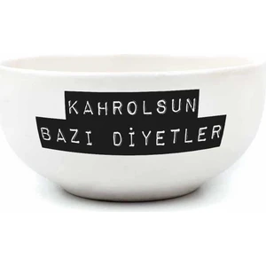 Palto Tasarım Kahrolsun Bazı Diyetler Krem Seramik Kase