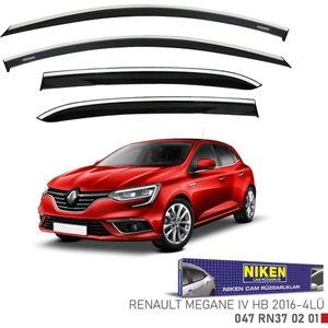 Renault Megane 4 hb Kromlu Cam Rüzgarlığı Niken 2016+