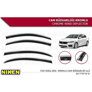 Fiat Egea 2016-2023 Kromlu Cam Rüzgarlığı