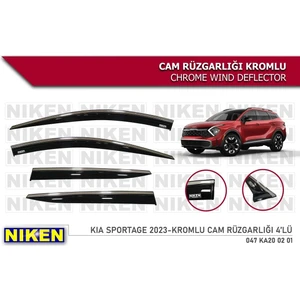 Kia Sportage 2022-2023 Kromlu Cam Rüzgarlığı