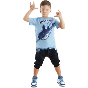 Shark'n Roll Erkek Çocuk T-Shirt Kapri Şort Takım