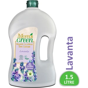 Mom's Green 1500 ml Organik Sertifikalı Sıvı Sabun - Lavanta Kokulu