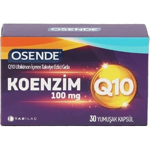 Koenzim 100MG Q10 30 Yumuşak Kapsül