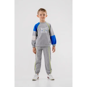 Erkek Çocuk Boys Rules  Baskılı Örme Basic Eşofman Takımı