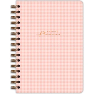 Matt Notebook A5 Spiralli Süresiz Planlayıcı Ajanda Motivasyon Sayfalı Pötikare