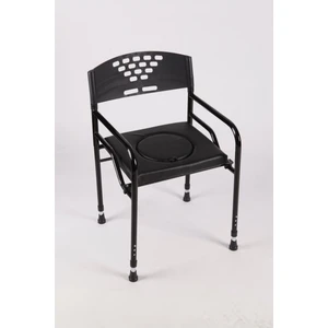 Deri Döşemeli Hasta Tuvaleti Klozeti Sandalyesi Seyyar Tuvalet Kamp Tuvaleti Taşınabilir Tuvalet