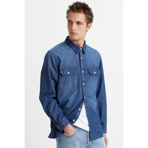 Pamuklu Relaxed Fit Kot Gömlek Erkek Kot Gömlek 19573