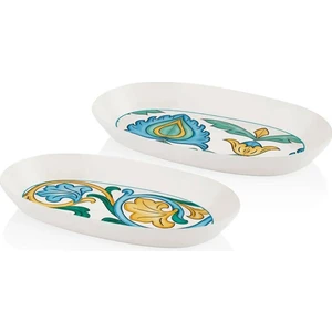The Mia'lımoncello Basic 2'lı Oval Servis Gri 26Cm