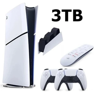 Playstation 5 Slim Digital Edition İthalatçi Garantili + 2.Dualsense + Şarj İstasyonu + Medya Kumandası 1TB+2TB