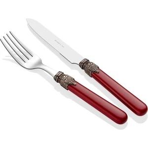 Classic Bordo Kahvaltı Çatal Bıçak Seti 12 Parça