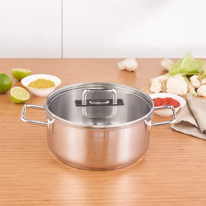 Grace İndüksiyon Tabanlı Çelik Tencere 22 cm 3.8 Litre