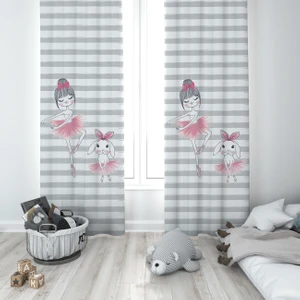 135X270CM Çocuk Odası Dijital Baskılı Fon Perde