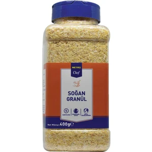 Metro Chef Chef Seasons Soğan Granül 400 gr Mutfak Şef Pasta Tatlı Tuzlu
