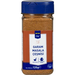 Metro Chef Garam Masala Çeşnisi 120 gr Mutfak Şef Pasta Tatlı Tuzlu Baharat