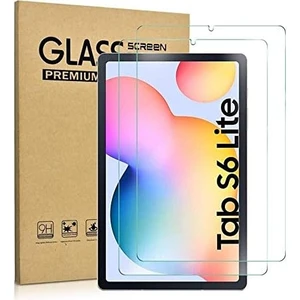 M.TK Moveteck Samsung Galaxy Tab S6 Lite 10.4 Inç SM-P610 - P615 Uyumlu Ekran Koruyucu Şeffaf Cam Nano Esnek Kırılmaz Ekran Camı Tam Kaplama Tablet Ekran Koruyucu Cam