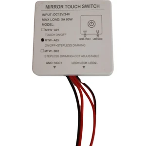 Dora Led  12-24V 5A Dokunmatik (Touch) Ayna Arkası Sensör Ayna Lambası Banyo Aynası Mobilya Sensörü