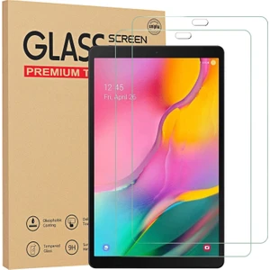 M.TK Moveteck Samsung Galaxy Tab A 10.1 Inç T510 - T515 Uyumlu Ekran Koruyucu Şeffaf Cam Nano Esnek Kırılmaz Ekran Camı Tam Kaplama Tablet Ekran Koruyucu Cam