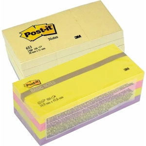 3m Post It Basıc Notes Set Renkli ve Sarı