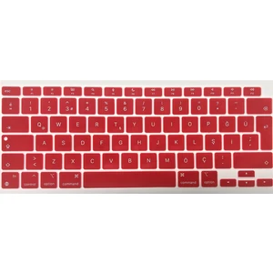 Hk Teknoloji Macbook Air 13 Inç A2179 Uyumlu Türkçe Q Silikon Klavye Koruyucu 2020
